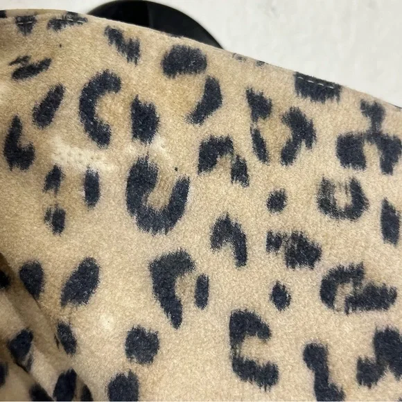 Chico’s Leopard Print Leather Suede Jacket Single Button Size S - Picture 13 of 14